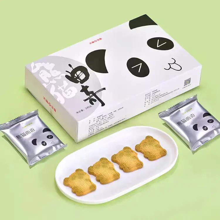 熊猫曲奇饼干办公室休闲零食小吃