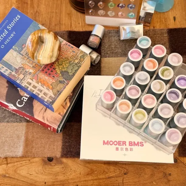 MOOERBMS 墨尔光粒幻境系列单支闪钻晕染液碎钻爆闪美甲工具素材