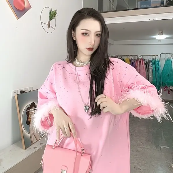 蕾蕾家韩版(拍价钱编号)宽松休闲大版闲显瘦上衣