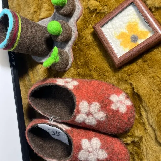 女士秋冬新款可爱少女心毛绒保暖防滑居家室内羊毛拖鞋