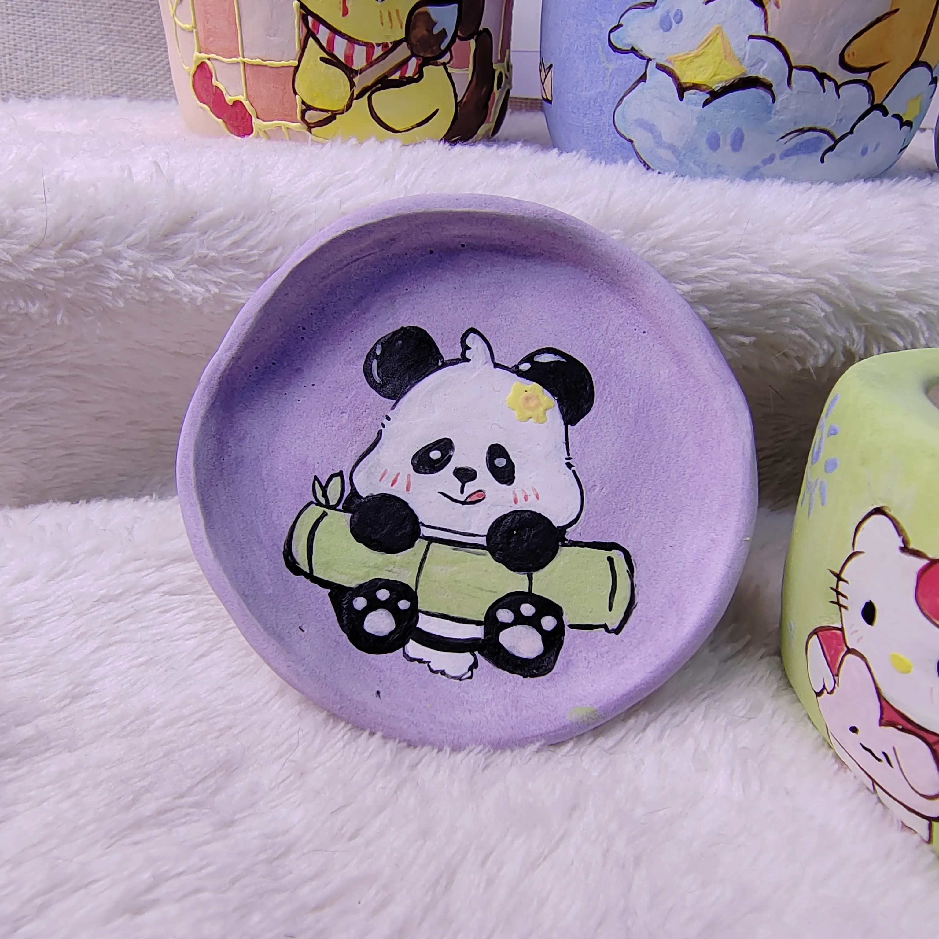 【花盆底托】小熊猫6×6