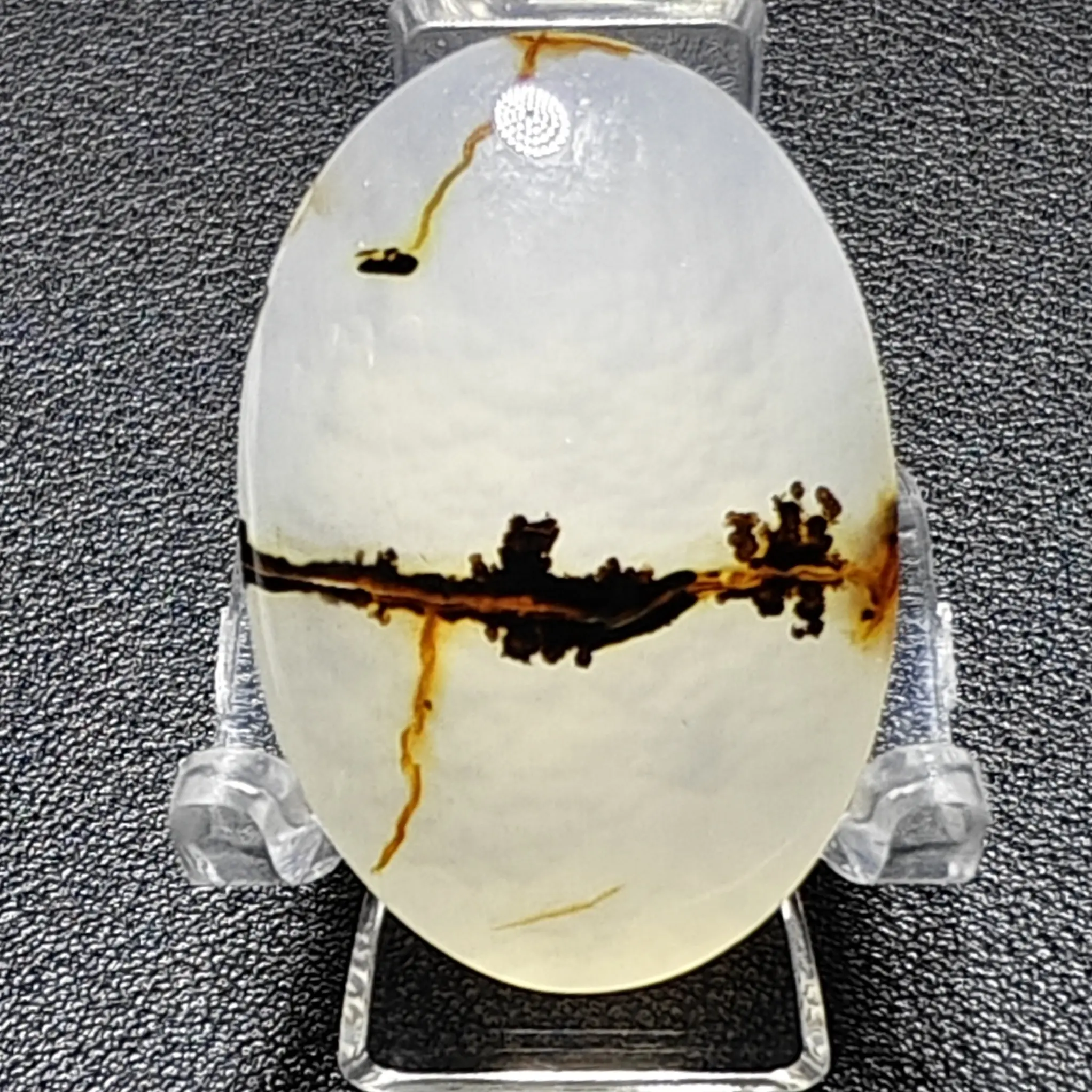 天然海洋玉髓抽象意境风景图案吊坠