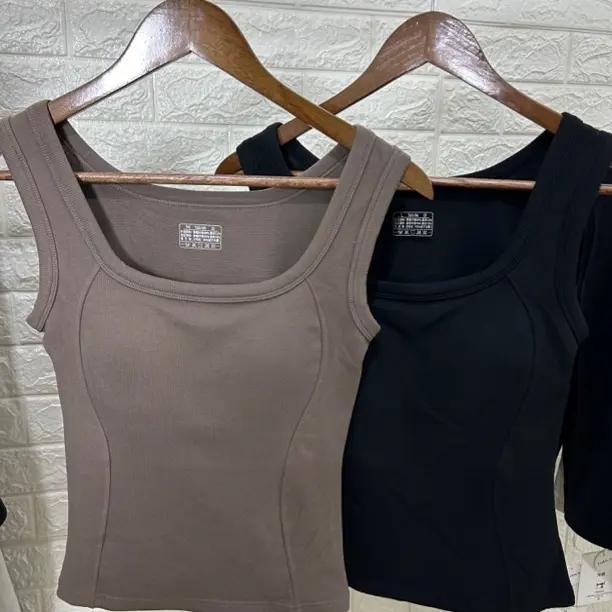 石墨烯加绒加厚女款带胸垫保暖羽绒背心秋冬美背修身