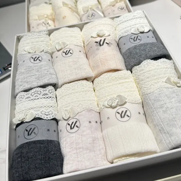 【小唯优选NO退NO换】中腰纯棉7A抑菌加长裆蕾丝透气少女三角内裤