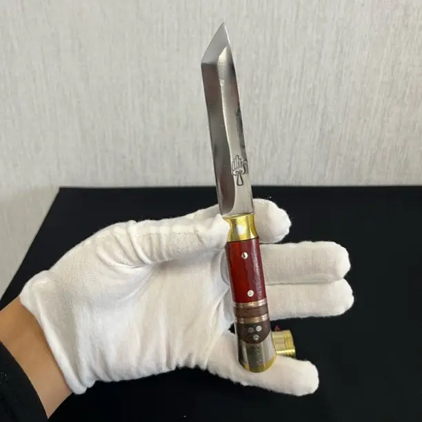 纯手工夹钢红木双刀水果削皮刀