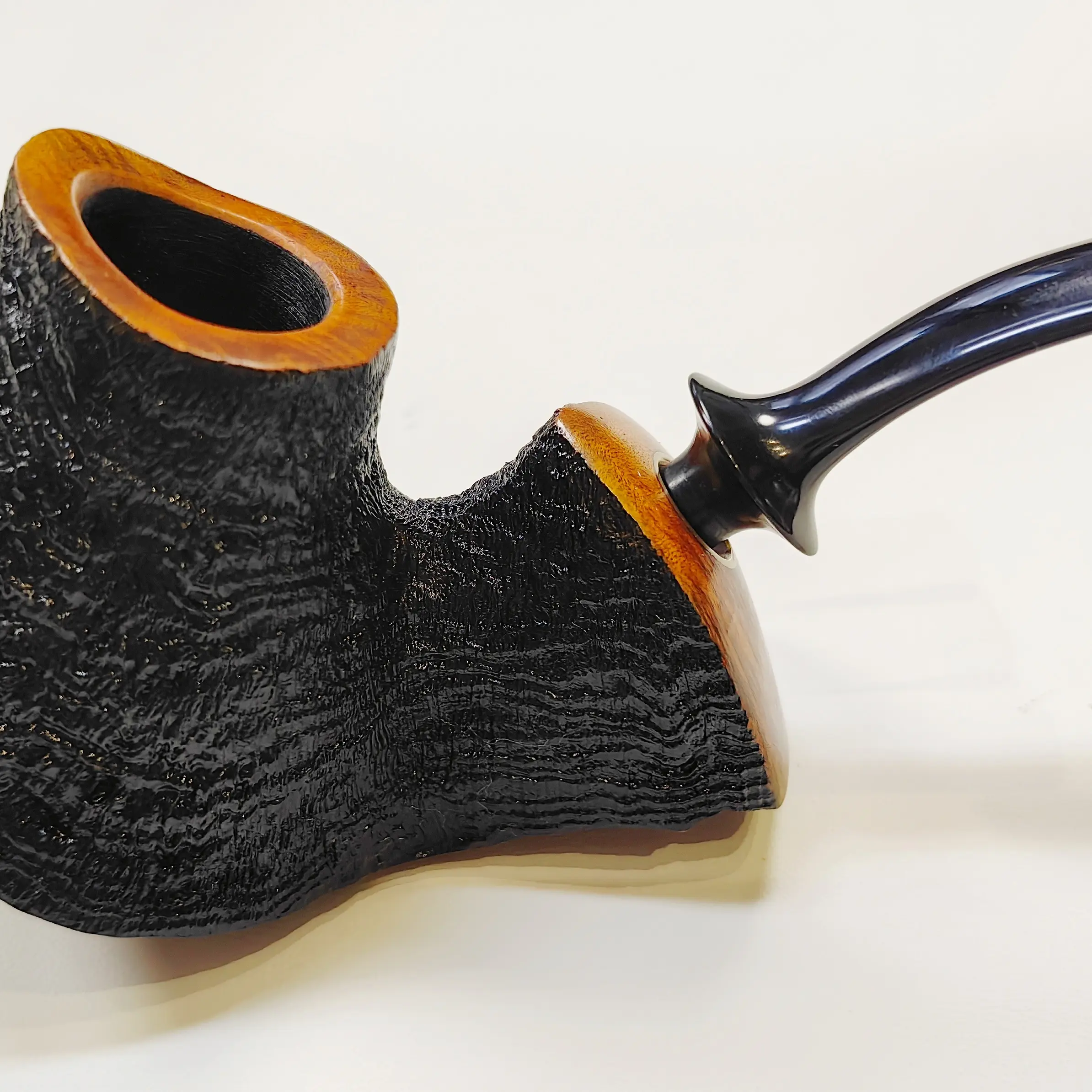 周军石楠木手工烟斗