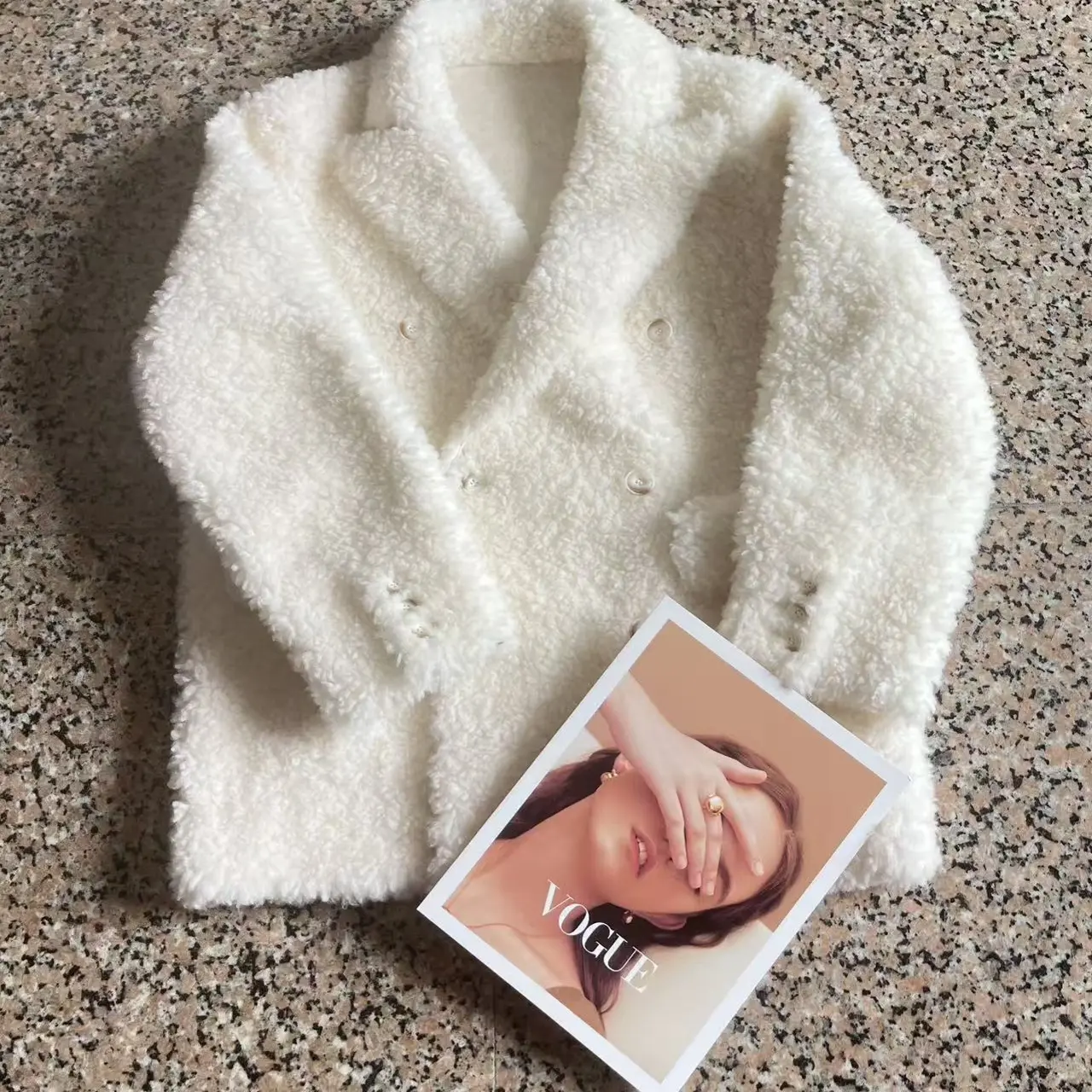 2025【巧克力派】女100羊毛中长款双排扣西装洋气休宽松女装外套