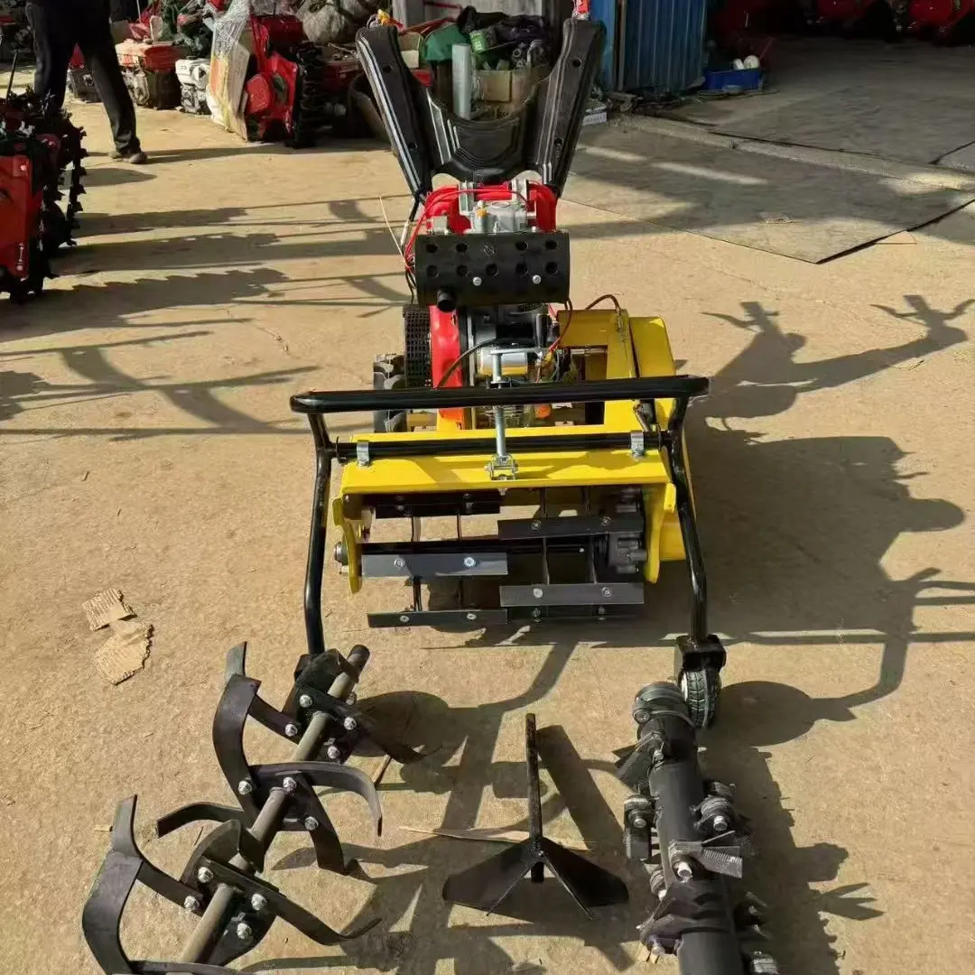 70公分11.1四驱柴大马力除草机微耕机旋耕松土开沟碎草双刀轴11.1