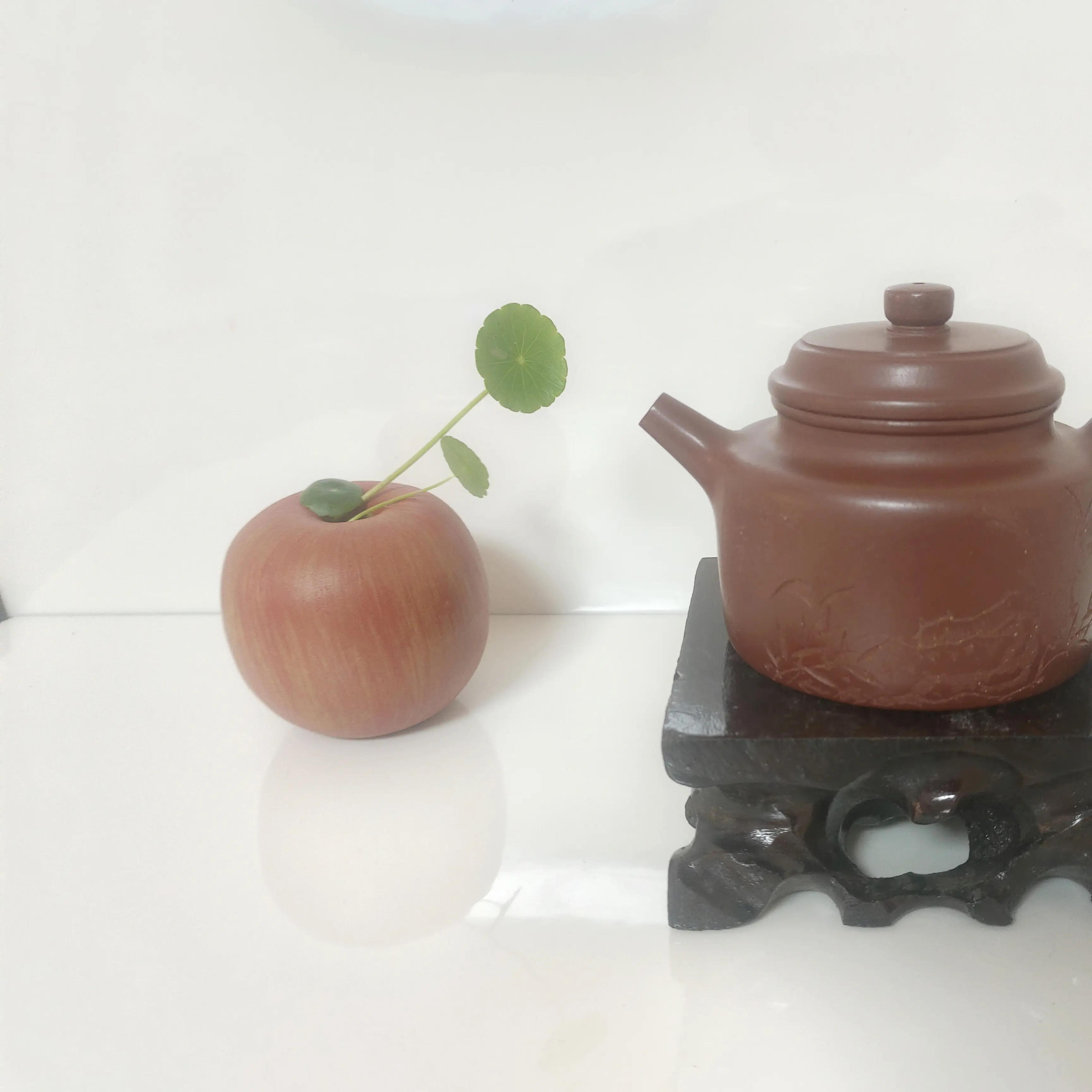 宜兴黄龙山原矿家藏底槽清半手工精品紫砂壶-德钟250cc