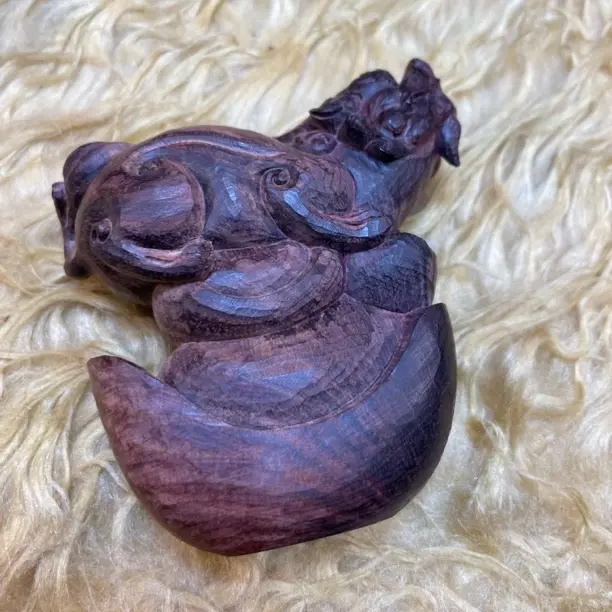 高档紫檀木精雕十二生肖手把件男士随身把玩好物