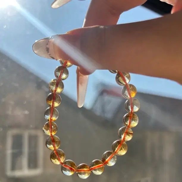 晶灵小铺天然黄塔晶 暴力黄水晶手串潮流百搭