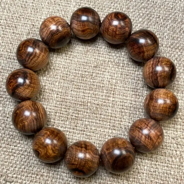 天然老料海南黄花梨佛珠手串男女款文玩盘玩饰品