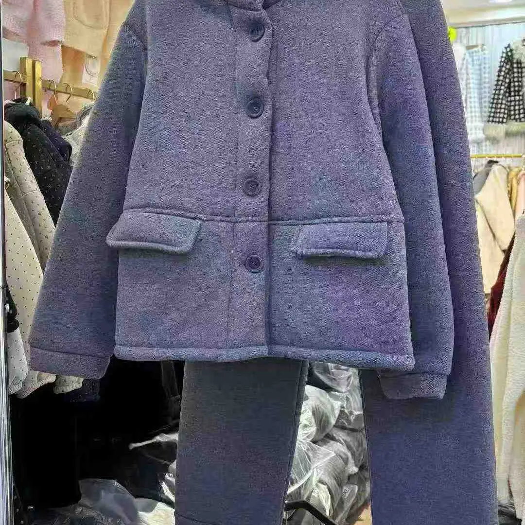三层加厚面包款韩版休闲可外穿家居服套装（超过162cm姐妹慎拍）