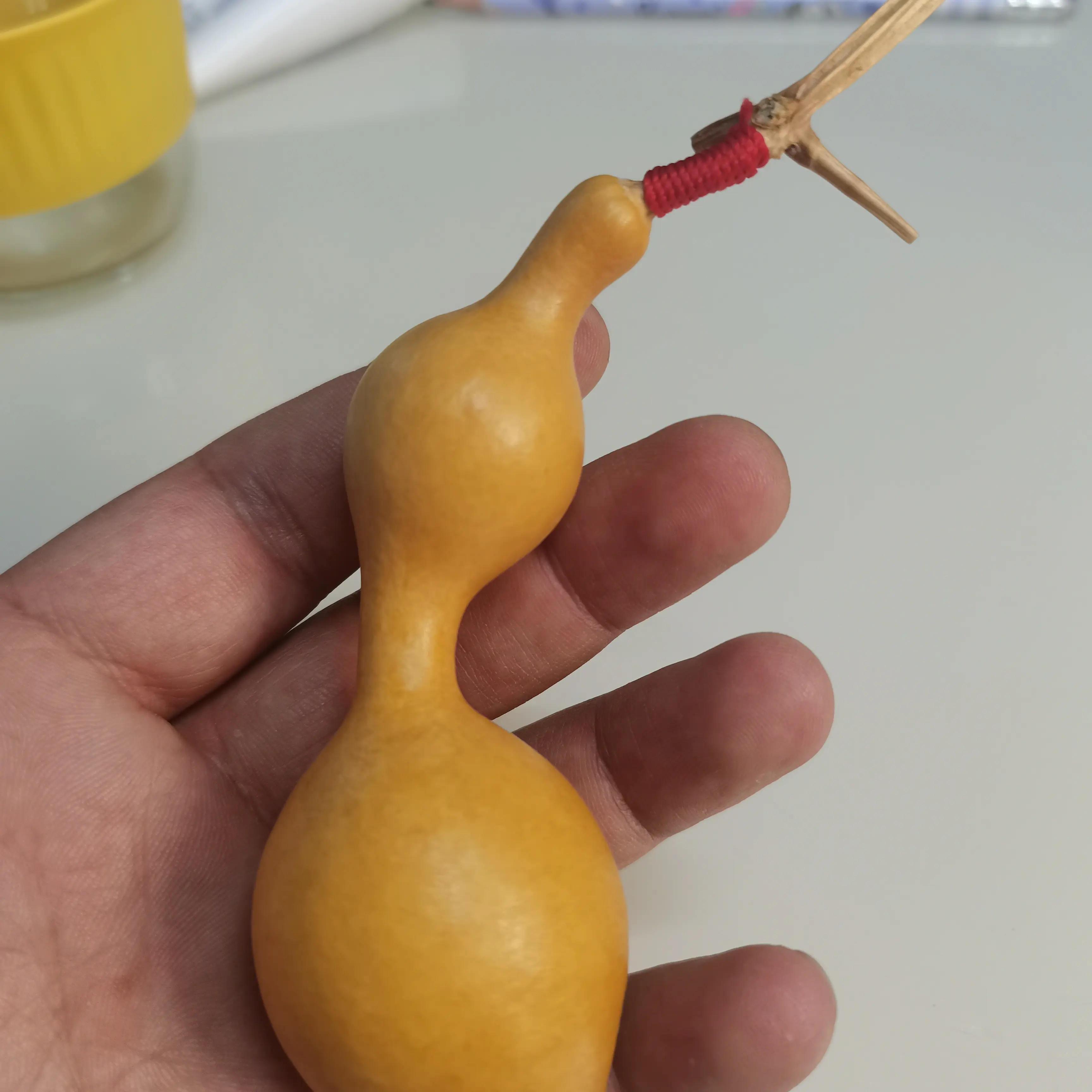 天然文玩小葫芦手把件带龙头可手捻盘玩把玩
