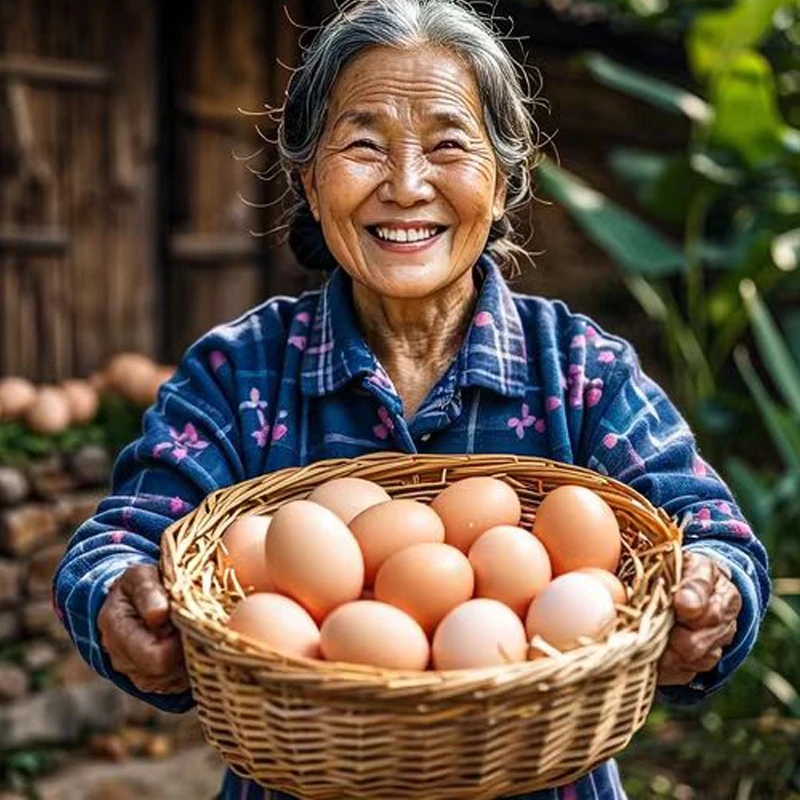 无抗散养土鸡蛋粮食喂养户外散养土鸡蛋笨鸡蛋草鸡蛋新鲜