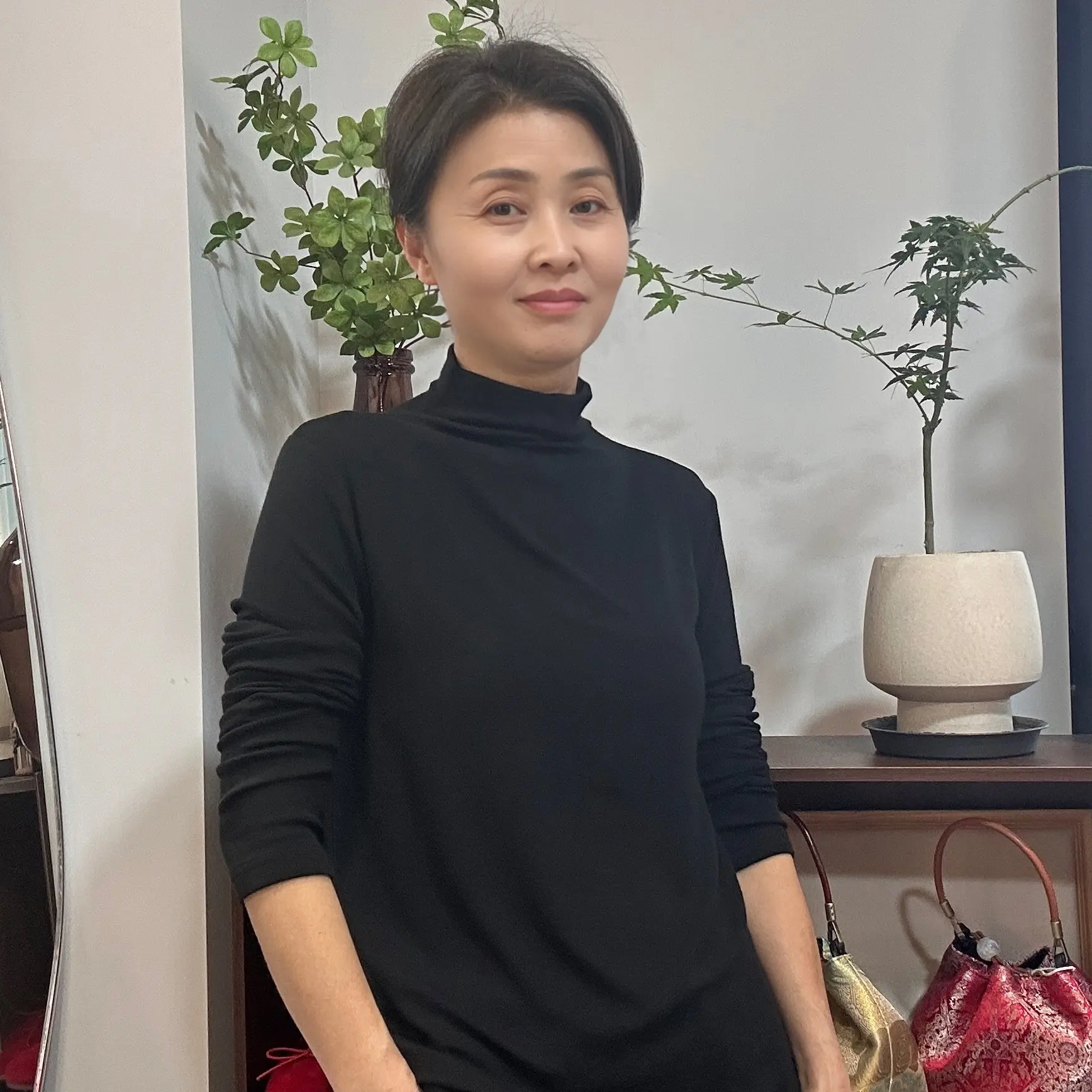 衣尚时半高领女休闲加绒羊毛莫代尔T打底衫