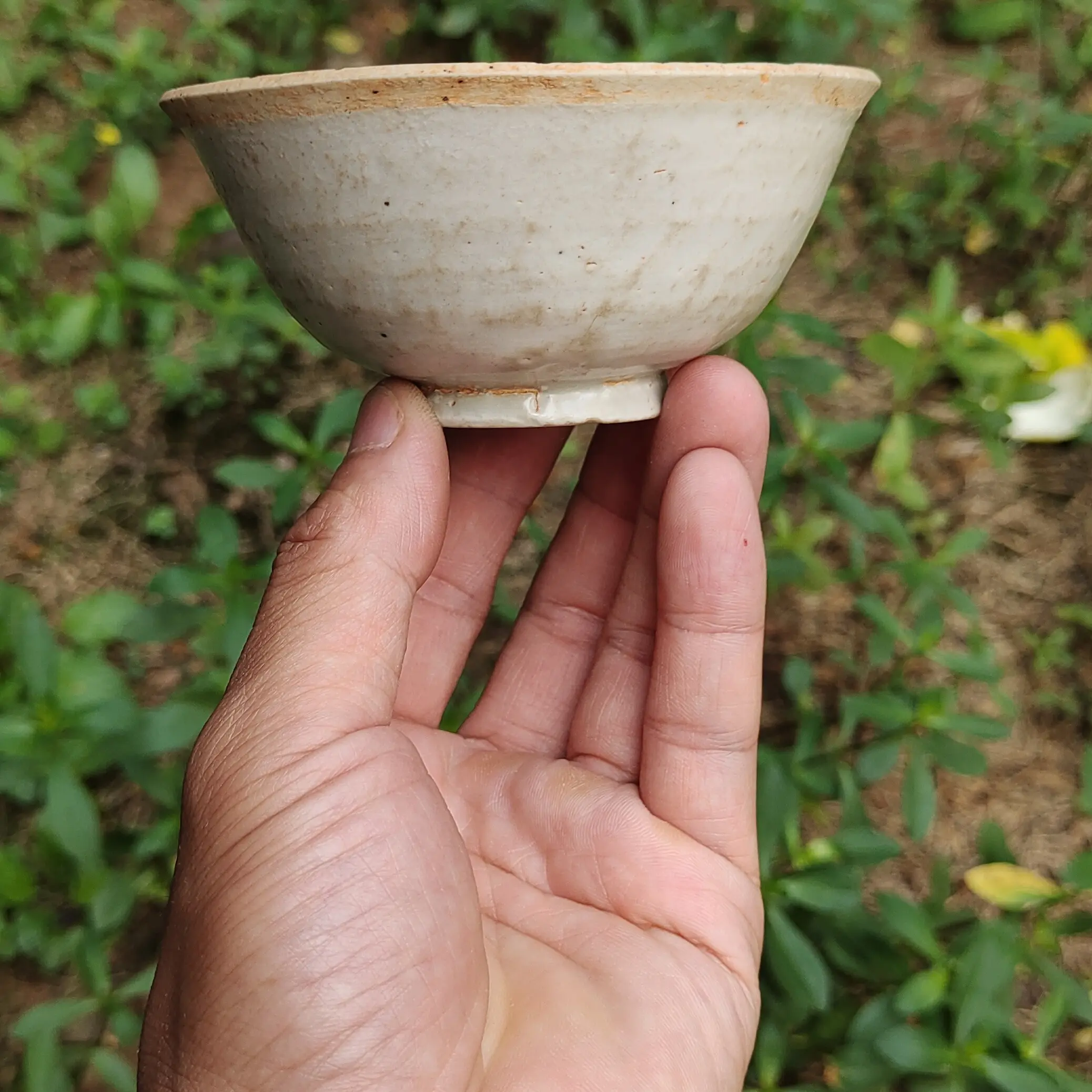 湖田窑影青主人杯，全品相。