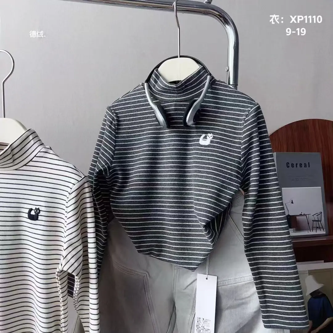 时尚前沿2025韩版时尚休闲条纹打底衫