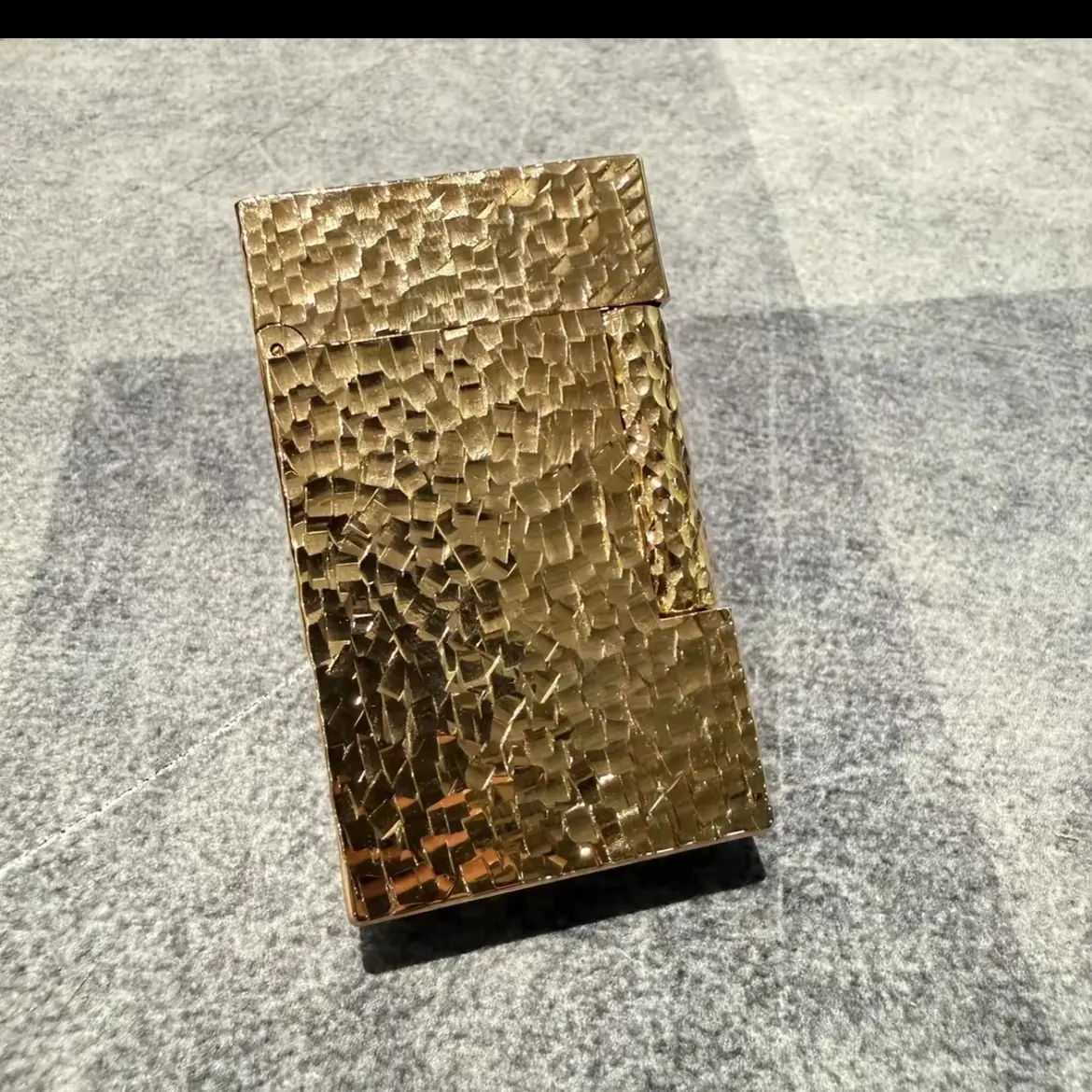 坑纯铜朗声打火机充气侧滑砂轮明火男士高端送礼精品