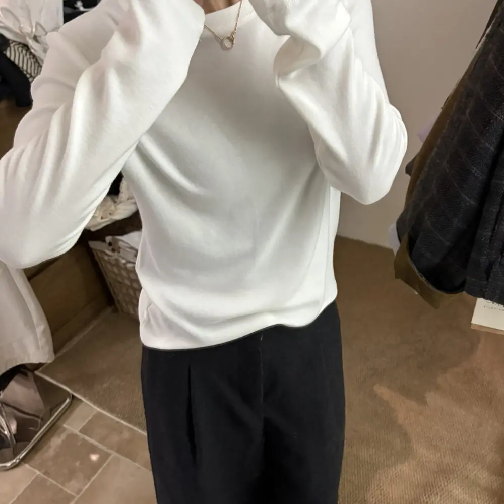 2025秋季内搭叠穿基础款上衣百搭长袖t恤修身加厚白打底衫女秋冬