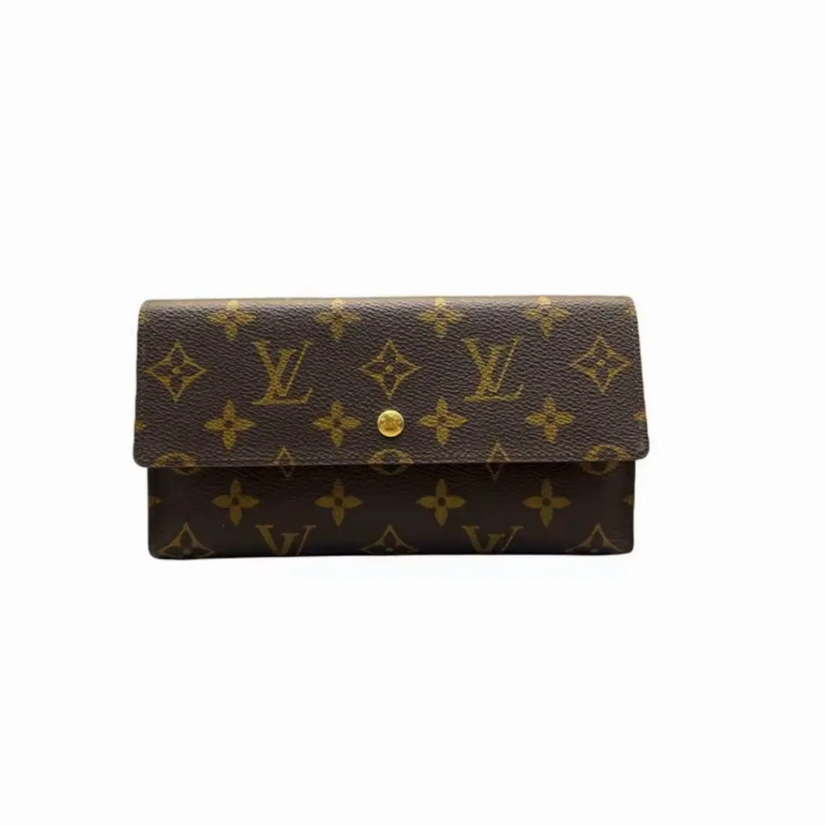 95新 LouisVuitton/路易威登 二奢中古老花小金豆钱包全原成色