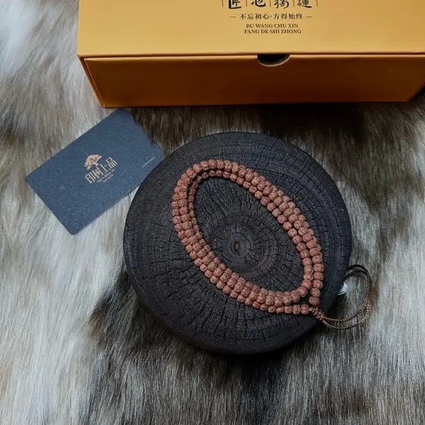 树系列•头货红皮金莲佛手小金刚108长串5-8mm尺寸