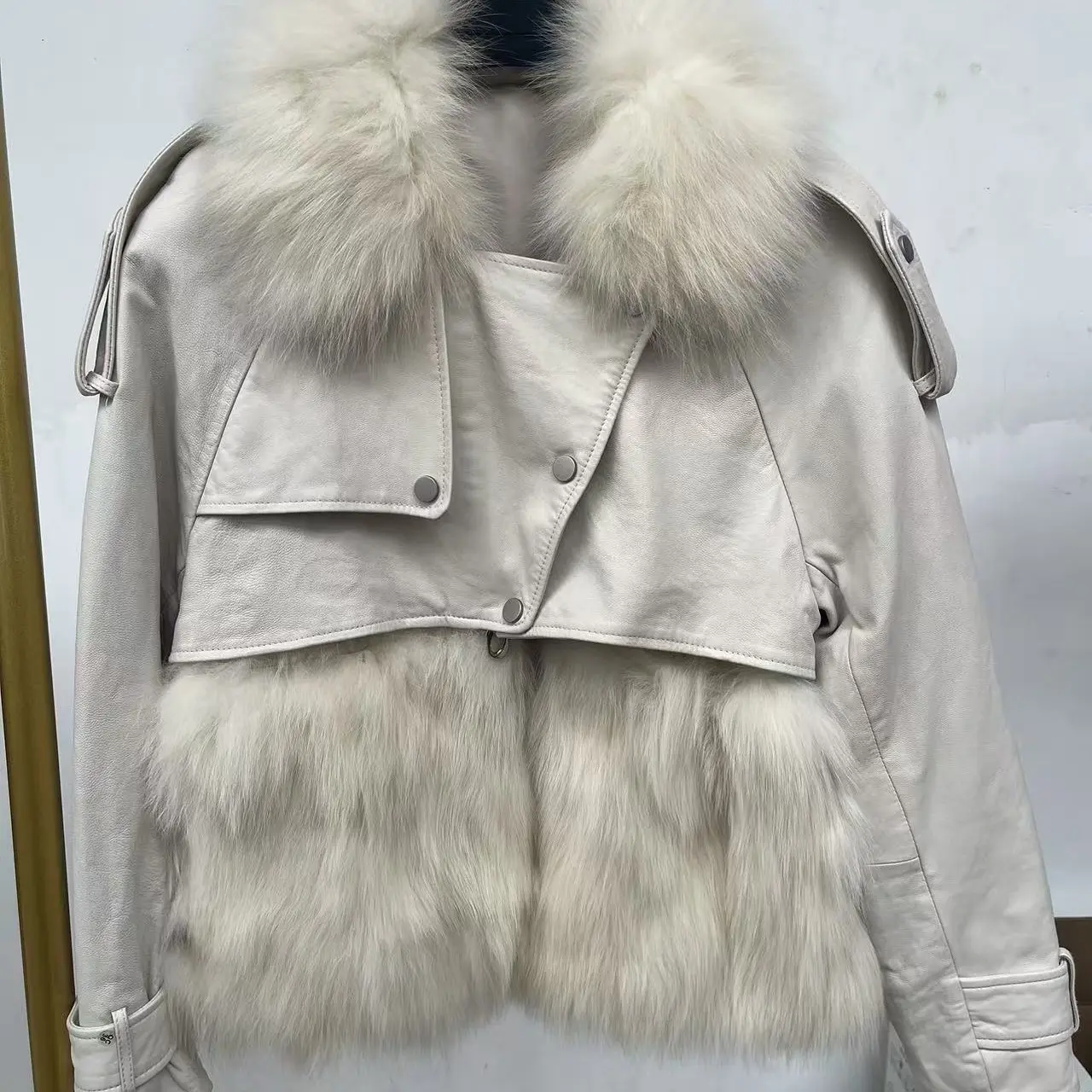 古着皮衣 皮毛一体  复古款  以直播间实物为准