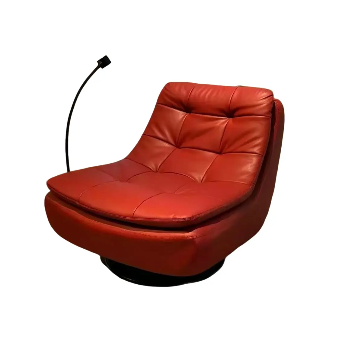 单人椅旋转躺椅椅子北欧皮沙发休闲椅创意极简摇椅