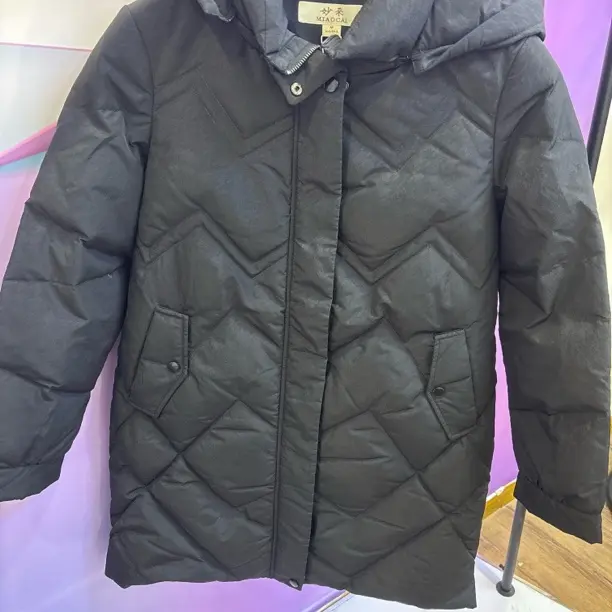 妙采新款百搭韩版中长款鸭绒羽绒服女冬季御寒保暖外套