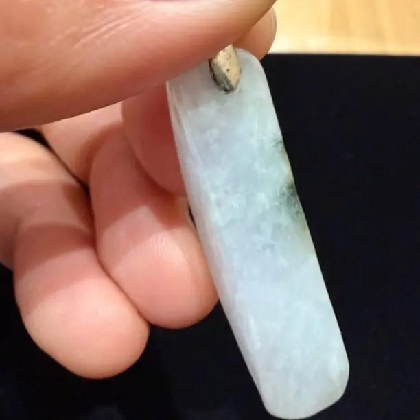 天然翡翠A货平安无事牌吊坠挂件（残次品）