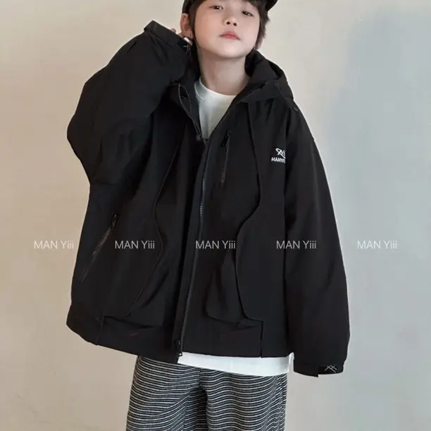 自留款秋冬冲锋衣夹棉外套男童女童可亲子（退换需补3元）