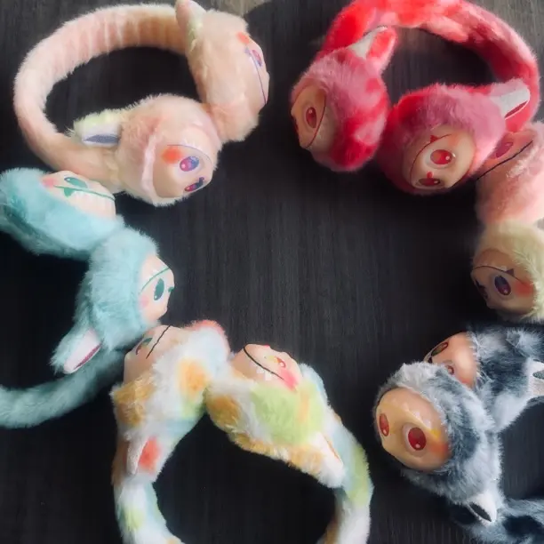 甜美柔软卡通毛绒耳罩冬季加厚保暖护耳学生防冻防寒防风耳套