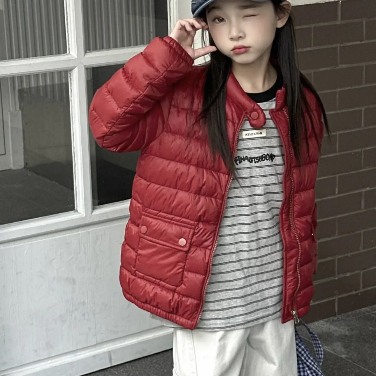 【拉萨发货】女童立领棉服外套