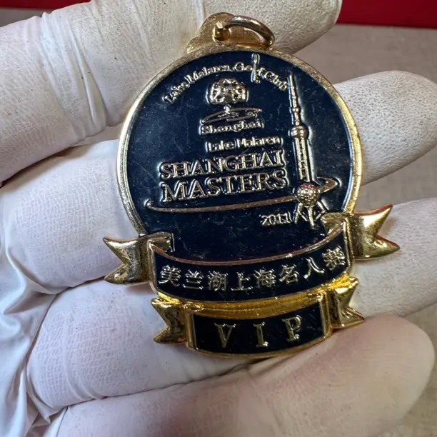 合金手链 合金胸针 潮流服饰配饰学院徽章立体标志一组6个