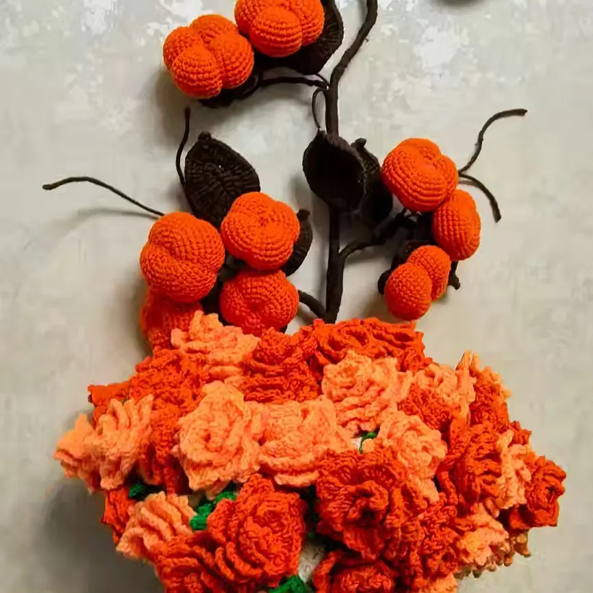 手工DIY《默认瑕疵》多股混纺线做花朵，围巾帽子衣服斗篷披肩花束毯