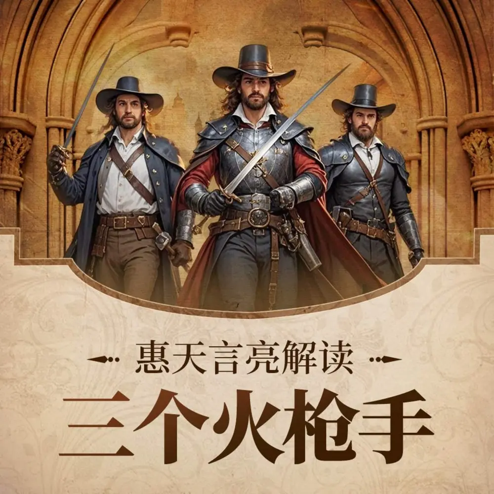 直充喜马拉雅专辑《三个火枪手|惠天言亮解读|火枪手三部曲第一部》