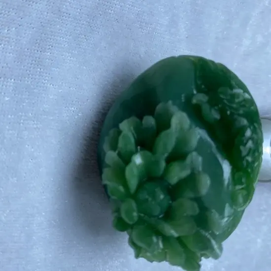 碧玉阳绿花开富贵简约女款