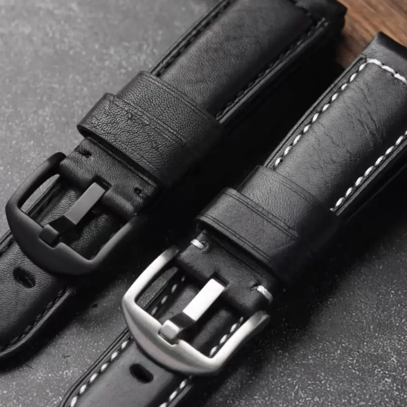 复古疯马皮男士表带可用多款手表