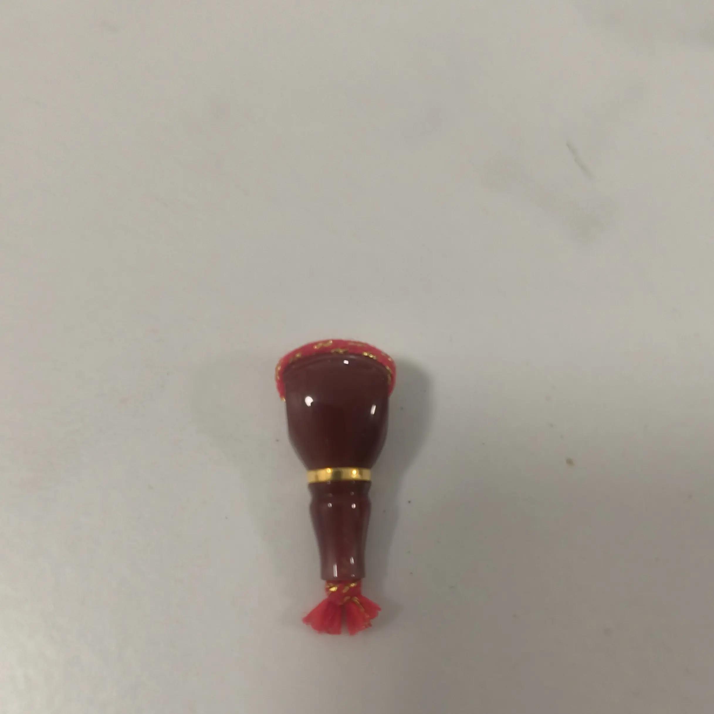 雪巴琉璃金腰带三通大孔藏式榫卯结构文玩diy配饰象牙白地狱色