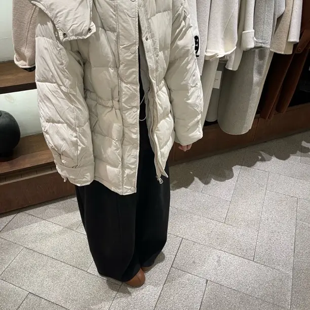 韩版连帽宽松收腰显瘦加厚白鸭绒女冬季外套