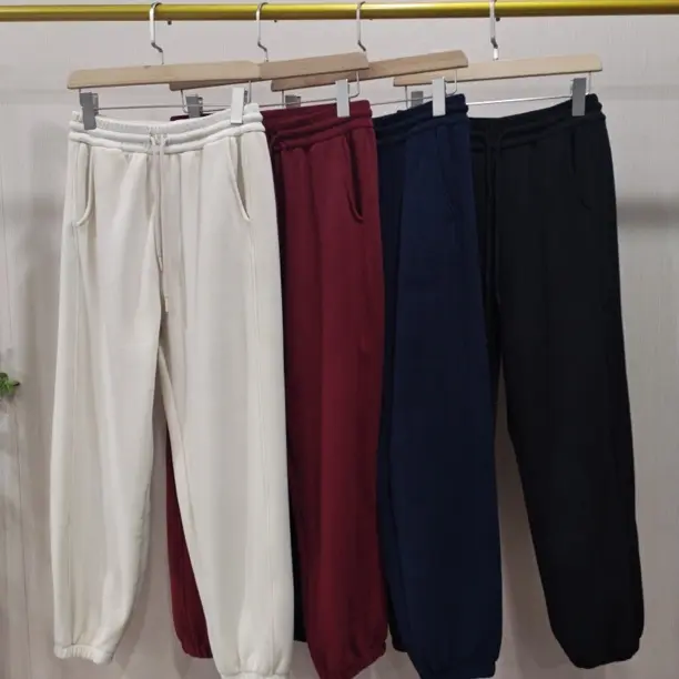 【Hua】091冬季新品休闲百搭韩版纯色加厚束腿宽松显瘦摇粒绒卫裤