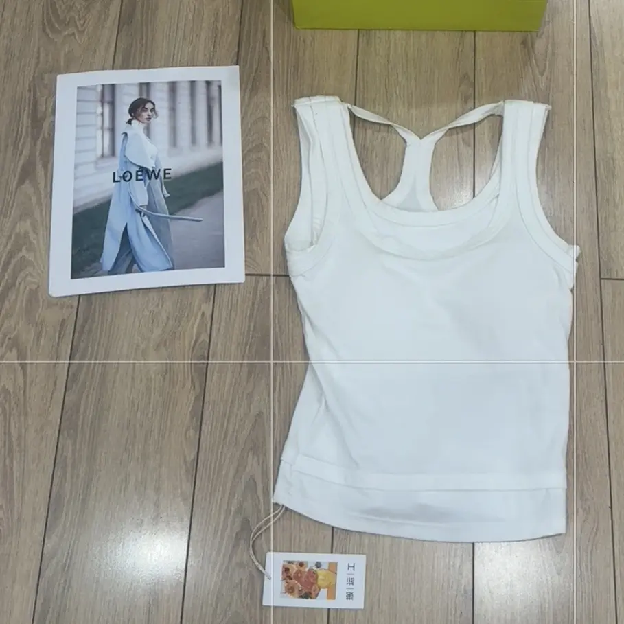 美拉德假两件工字吊带背心女内搭带胸垫甜酷辣妹夏季外穿美背上衣