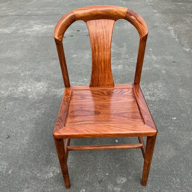 国标红木刺猬紫檀原木茶台椅小官帽椅全榫卯工艺靠背椅简洁实用