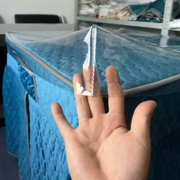 透明PVC桌罩防水防油耐高温烤火炉桌罩烤火罩包边简约取暖套皮垫