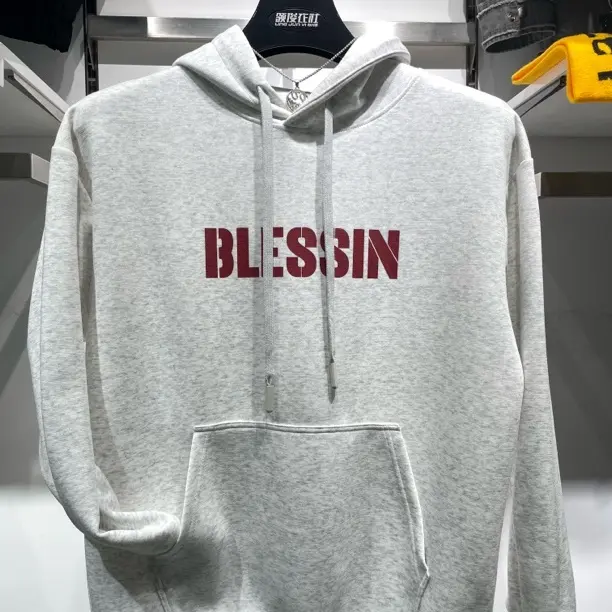 连帽休闲卫衣英文印花男款上衣冬季秋冬情侣时尚套头9475