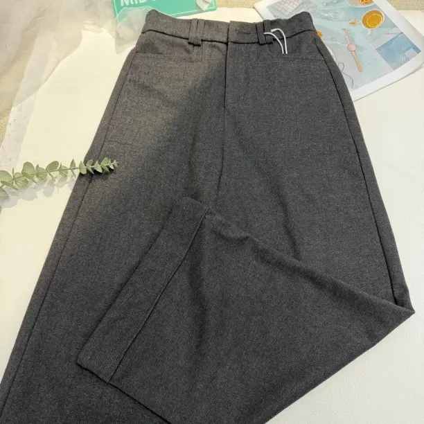 【MIDUO米多】（9027）秋冬新款小个子高腰显瘦直筒长裤