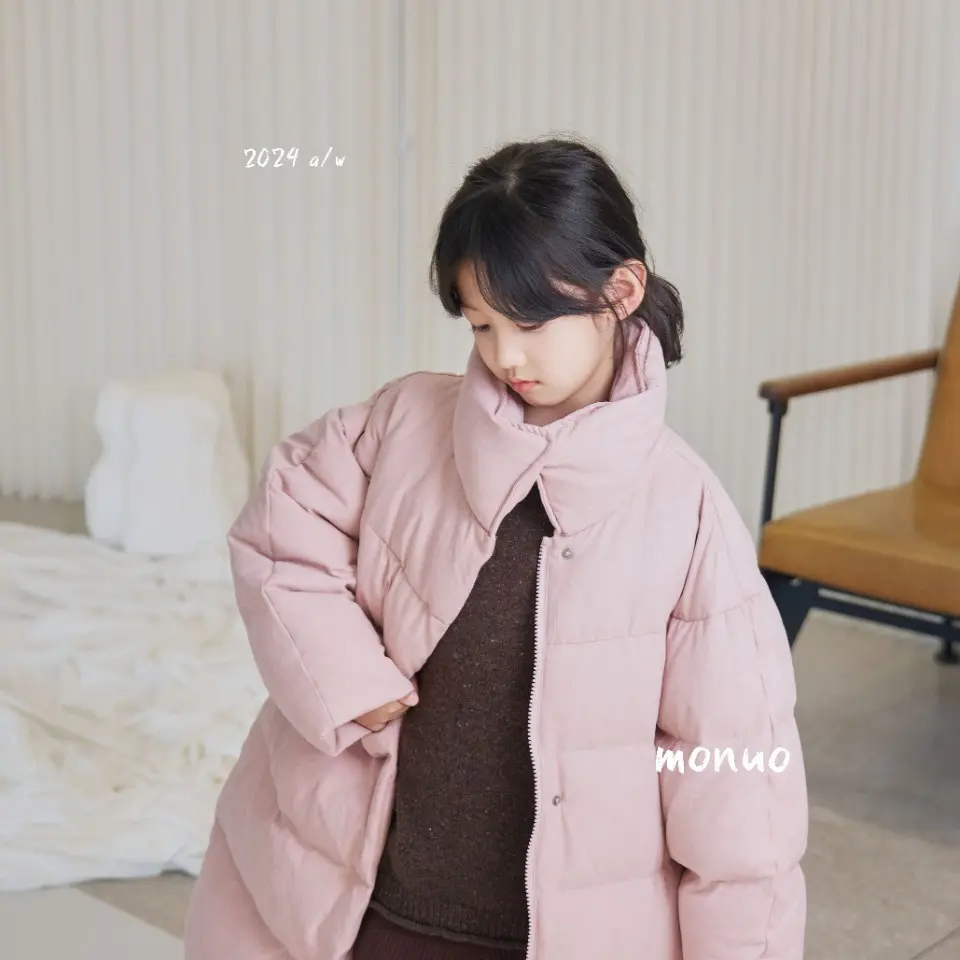 新款韩版立领泡芙感轻暖长款白鸭绒羽绒服