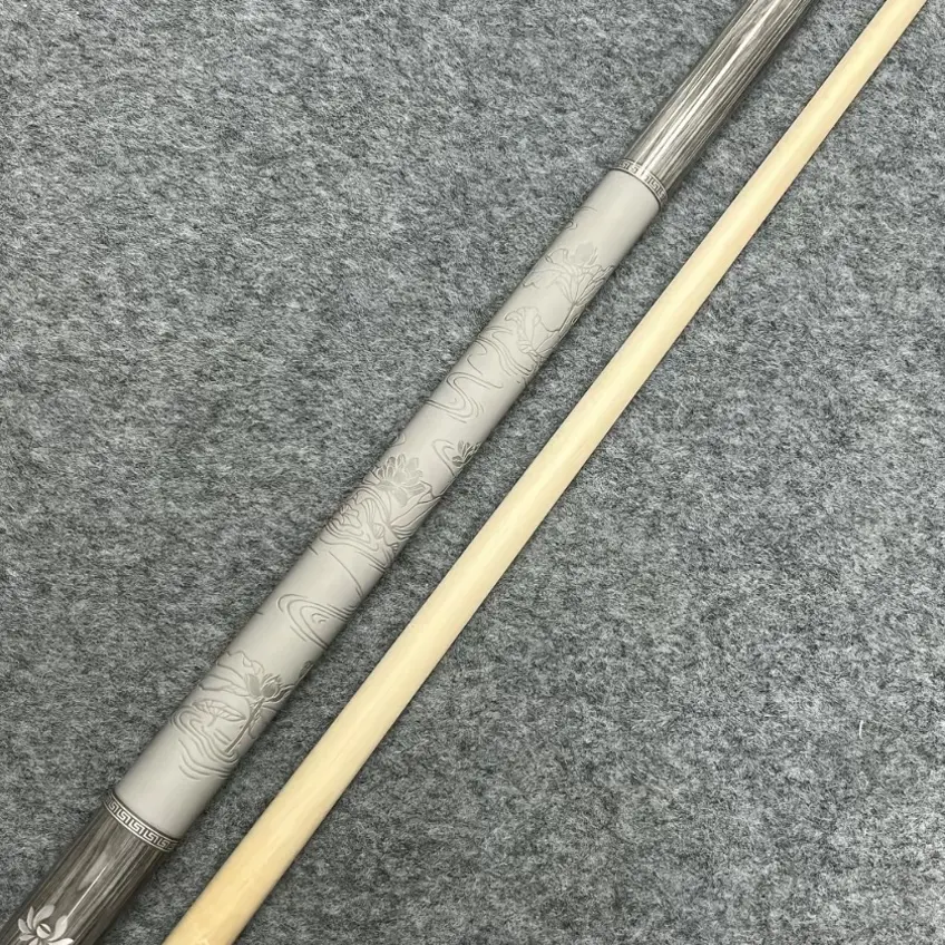 新款极速02系列中式黑八枫木大头台球杆紫光防伪注重打感