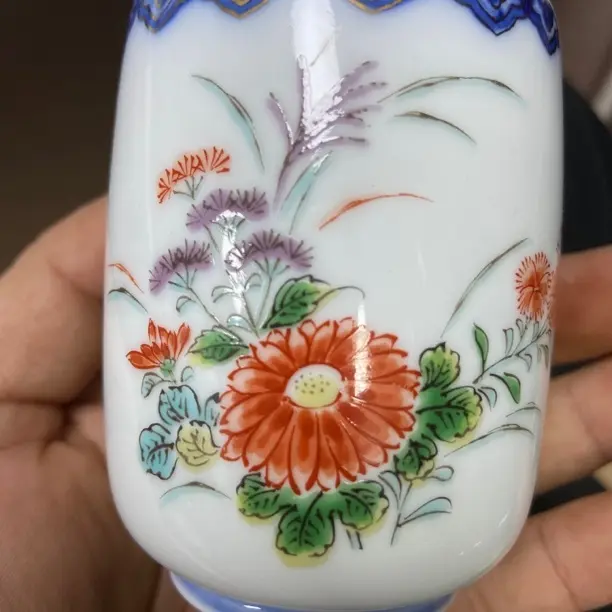 年年有余鱼戏荷莲主人杯180ml家用便携复古荷花大号主人杯茶具