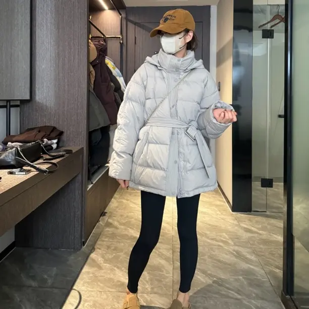 【收腰羽绒服】 版型超级显瘦～收腰设计不挑人不挑身材包容性非常好